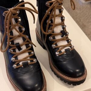 a new day Black and Brown Lace Up Boots